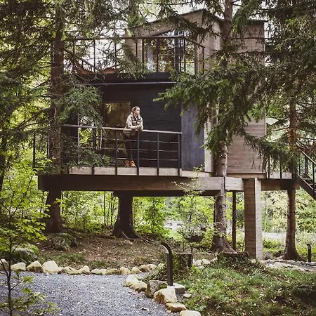 Semesterbostad Treehouse - Magiczne Na Drzewie W Karpaczu - Wyjatkowy Blisko Natury *